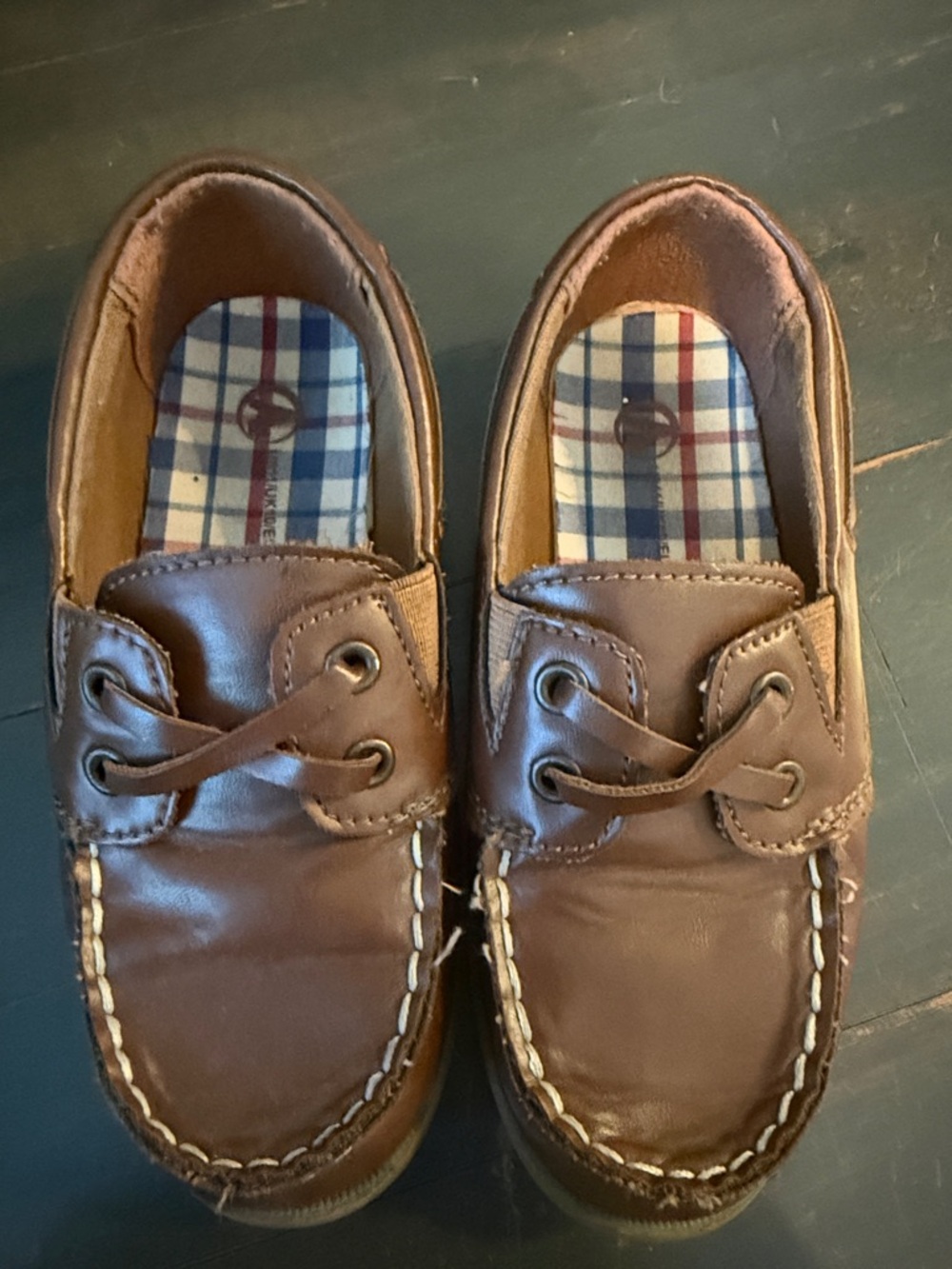 Brown Kids Boat Shoes